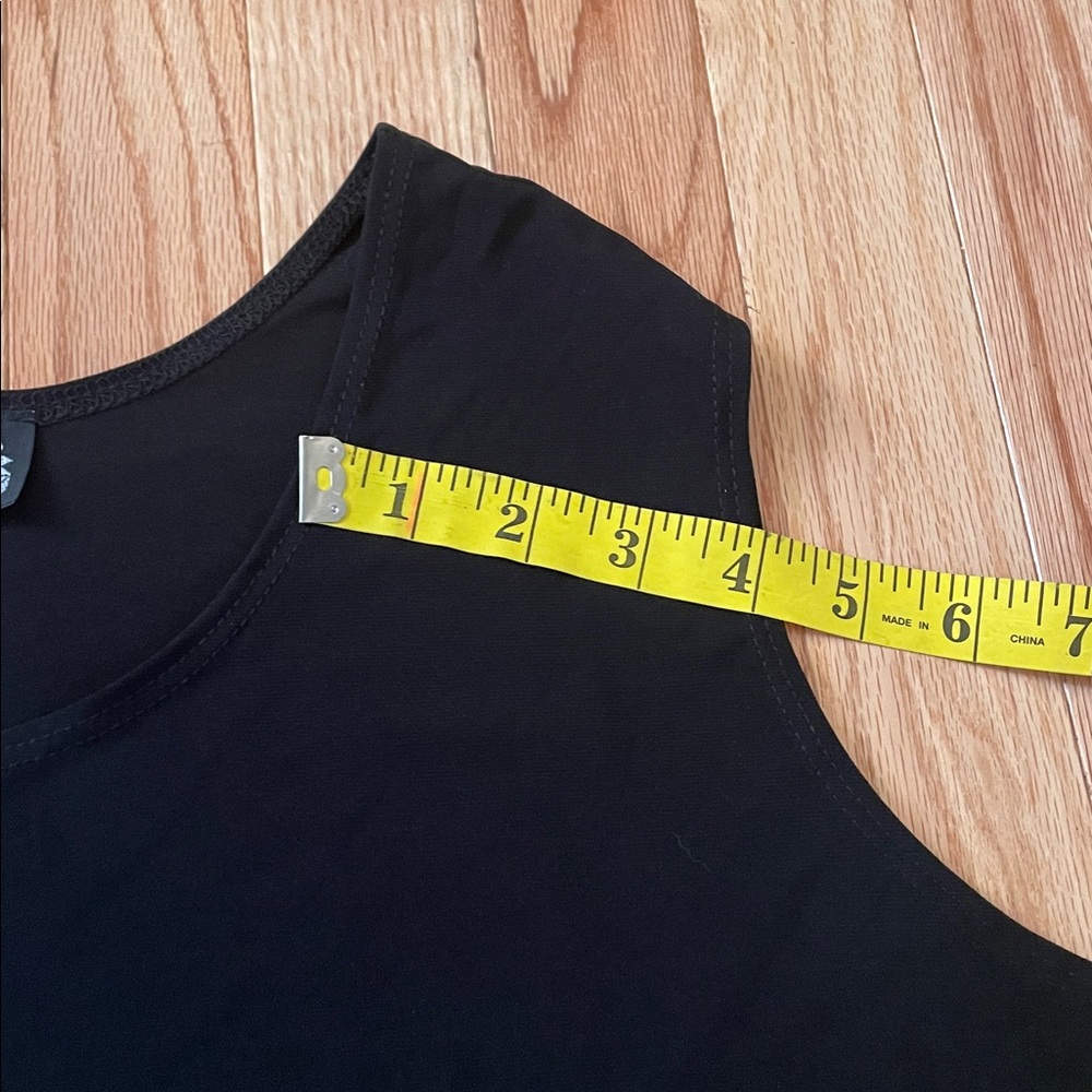 CSC Studio Sleeveless Top Womens 2X Black Minimalist Wardrobe Essential Travel - Picture 4 of 7